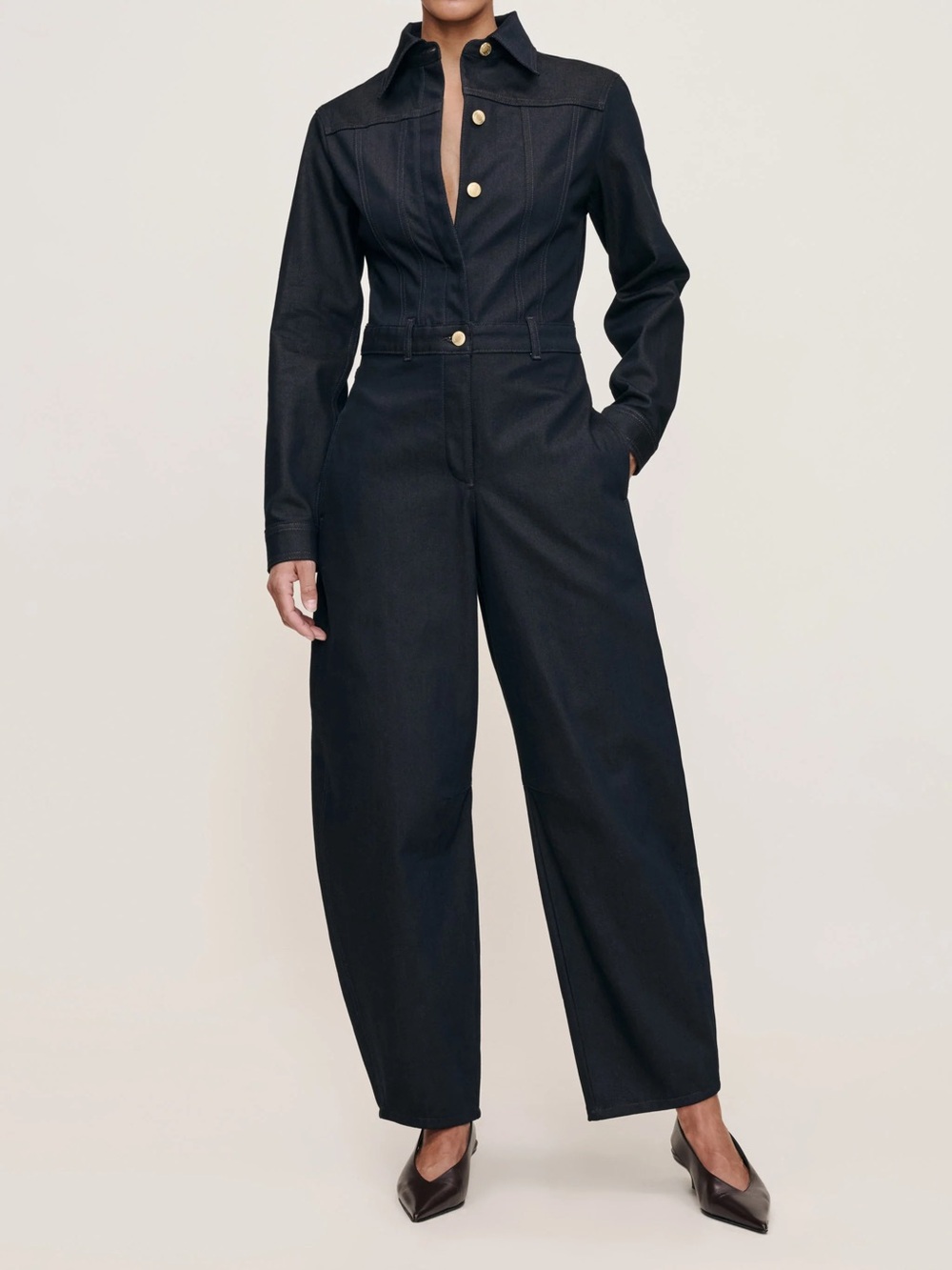 DL 1961 Alissa Jumpsuit in “Eternity” Black